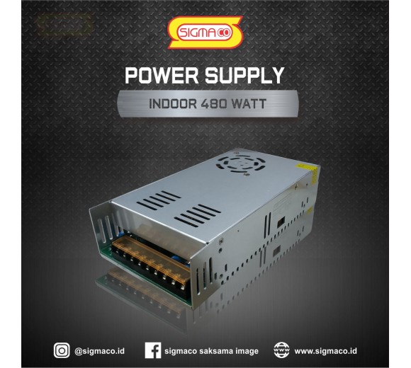 Power Supply Indoor 12V 480W 40A
